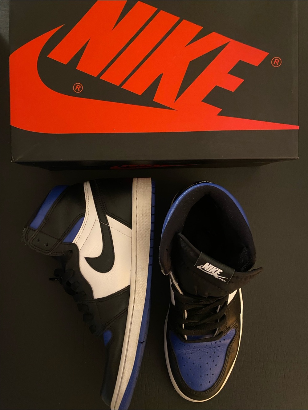 Nike Men’s Air Jordan 1 Mid - Black/White/Royal Blue